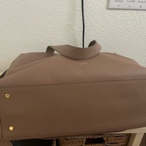 Cuyana leather overnight bag